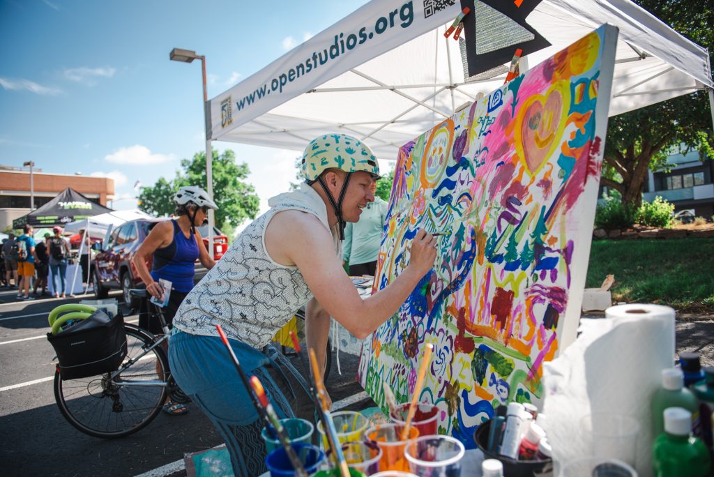Open Studios painter