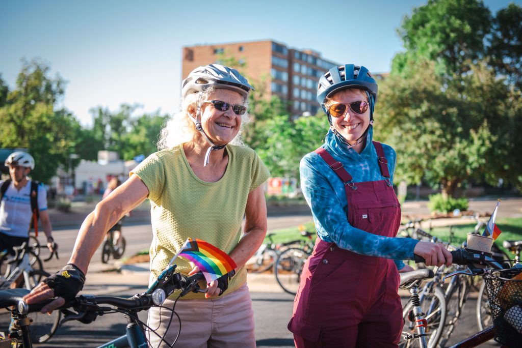 Women bicyclists