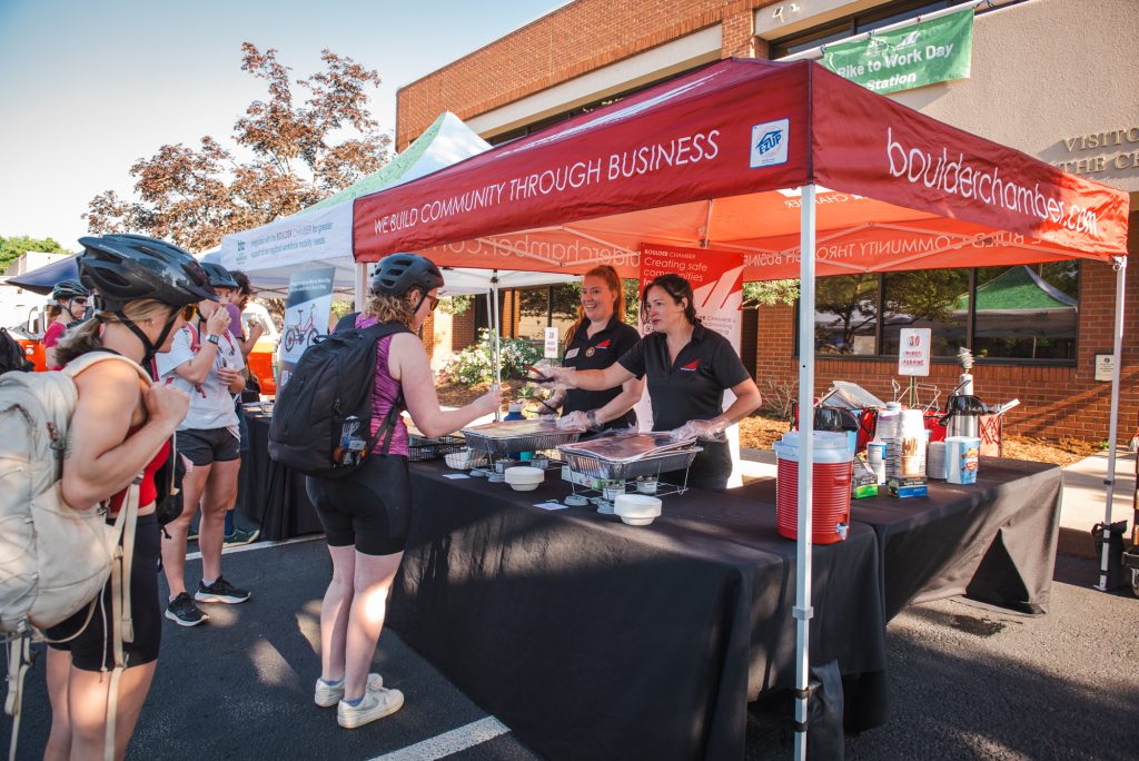 The Boulder Chamber handed out 600 breakfast burritos!
