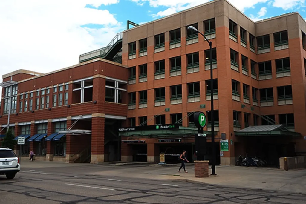 A photo of the 15th Street parking garage in downtown Boulder